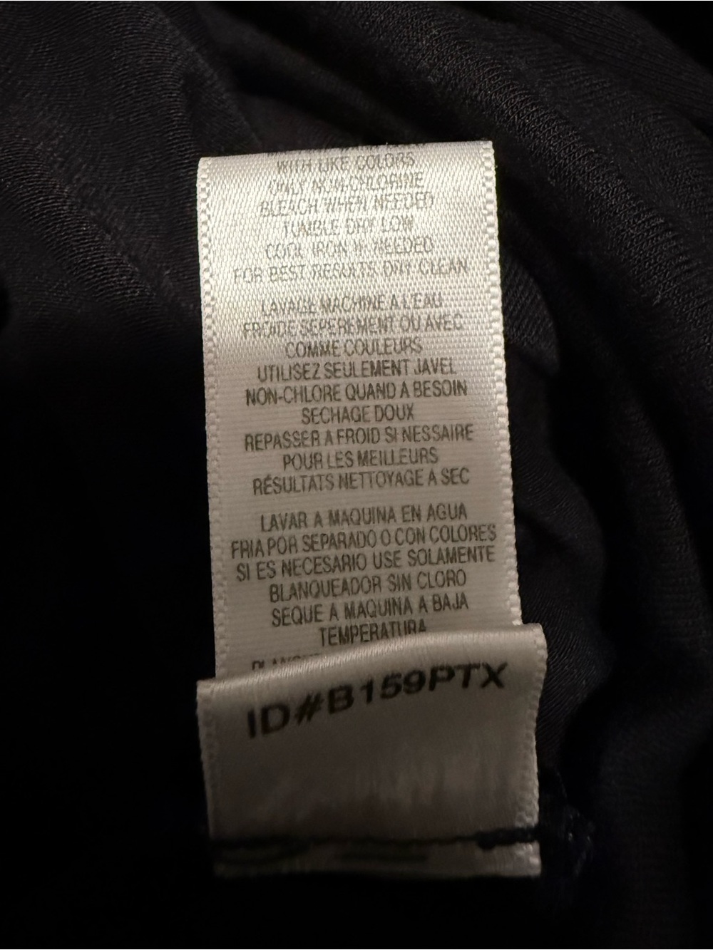 BCBGMaxAzria Black Draped Long-Sleeve Wrap Top #51 - Picture 6 of 6